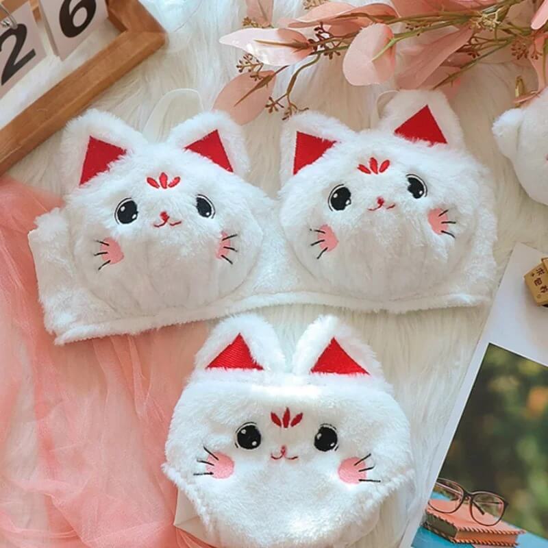 Red Cat Furry Lounge Set